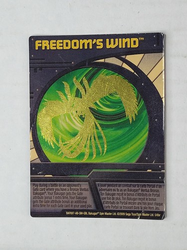 Bakugan freedom wind gold - bakugan, freedom's