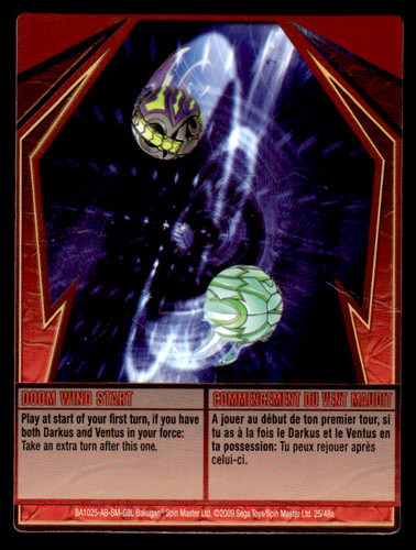 Bakugan card doom wind - bakugan,