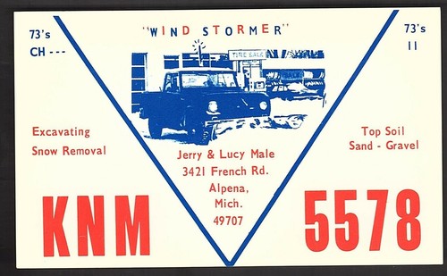 Qsl qso radio card - qsl,