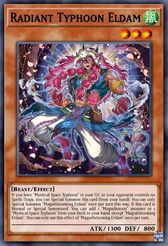 Yugioh radiant typhoon eldam - radiant,