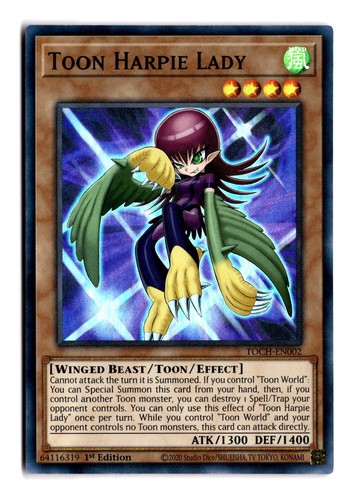 Yugioh card toon harpie - toon,